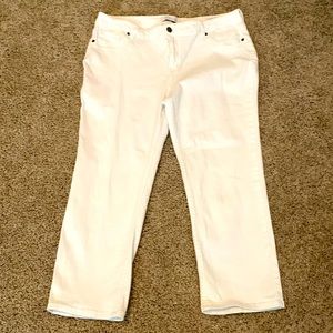 Kenneth Cole REACTION Womens white Capri pant size 14